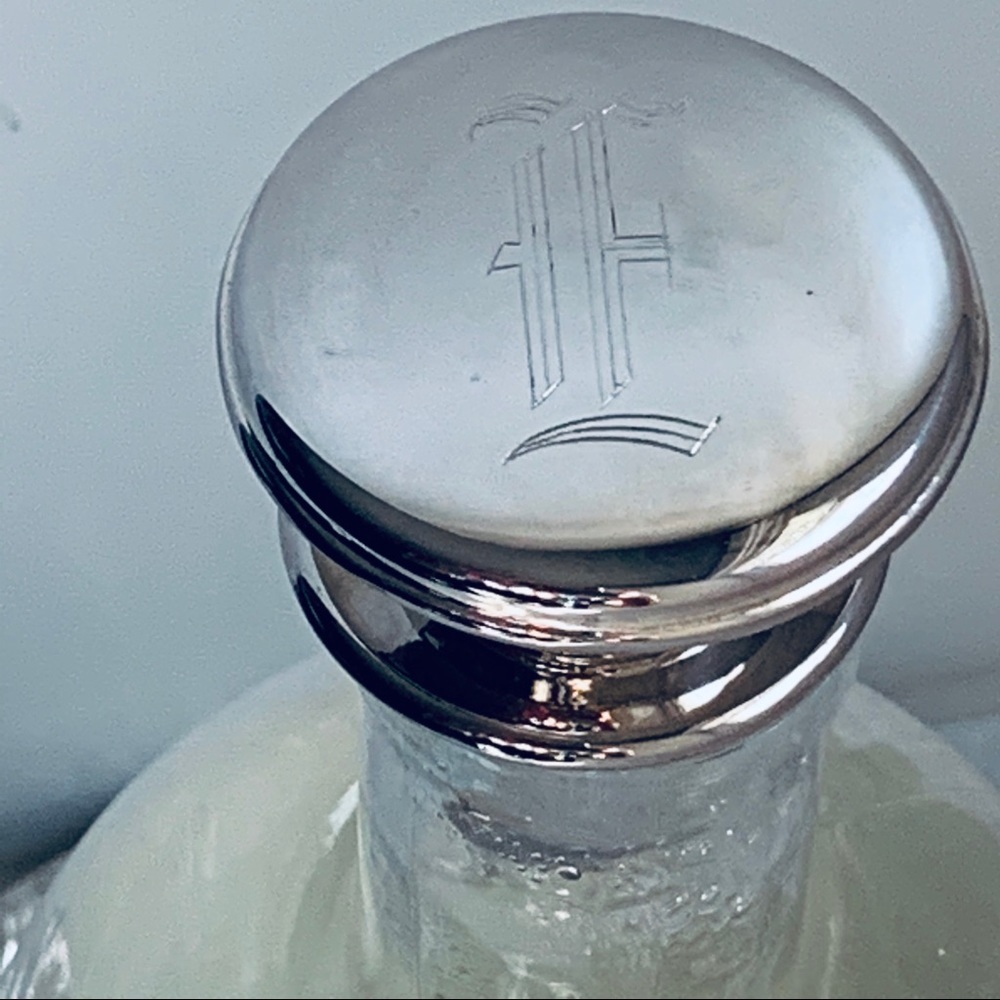 Monogrammed "E" Silverplate Bottle Stopper